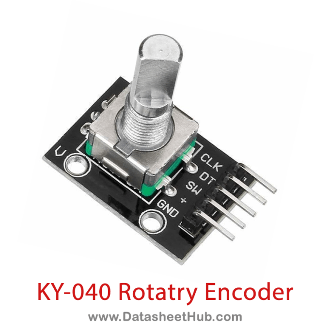 KY-040 Rotary Encoder Sensor Module - Datasheet Hub