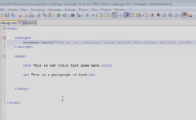 Can I Write JavaScript In Notepad? - Datatas