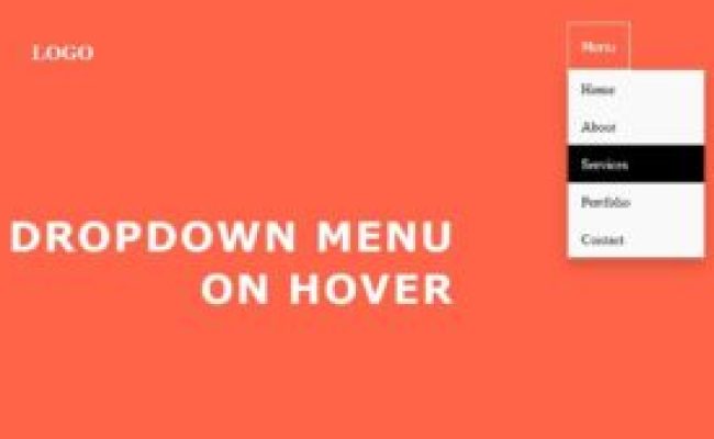 Creating A Hover Dropdown Menu With CSS - Datatas