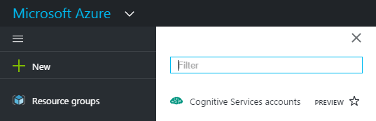 Cognitive Services Accounts - DataVeld