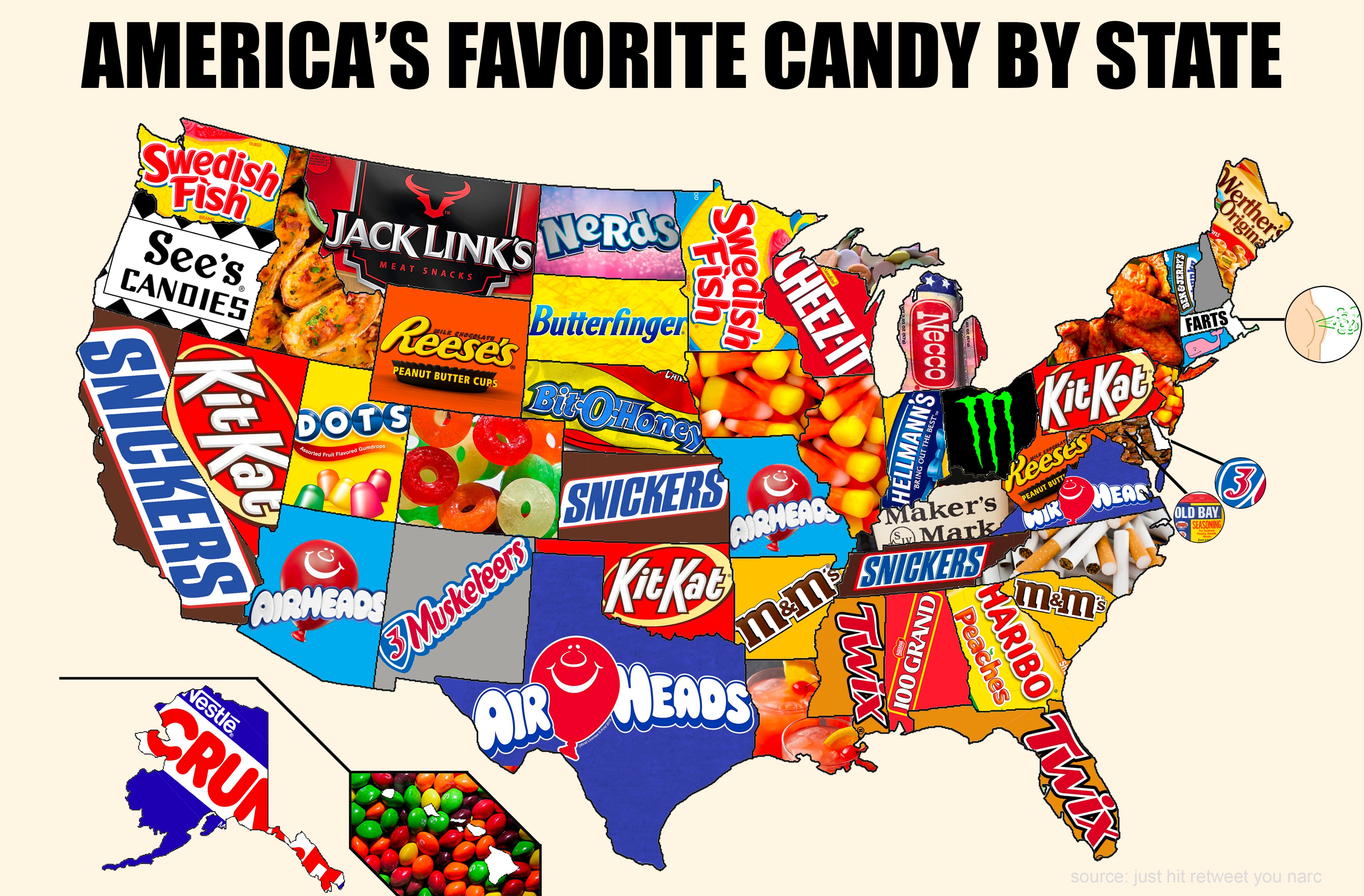 INFO 526 Visualizing Geospatial Data I Candy Map 