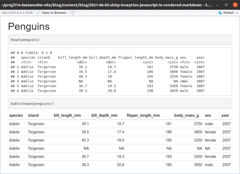 Shiny Inception Javascript In Rendered Markdown - Elegant City Design - Retina