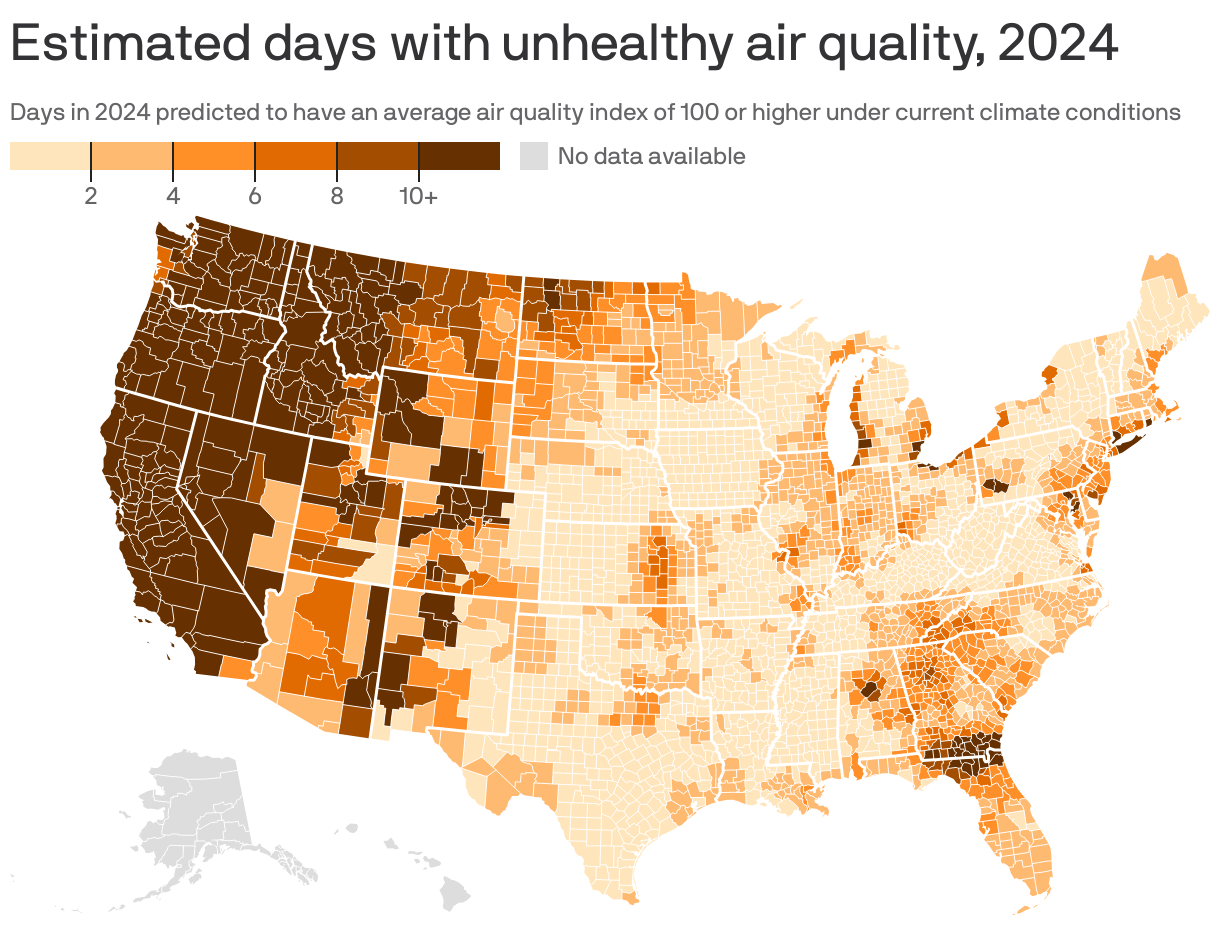 Climate Change Reversing Gains In Air Quality Across The U S Study Full 