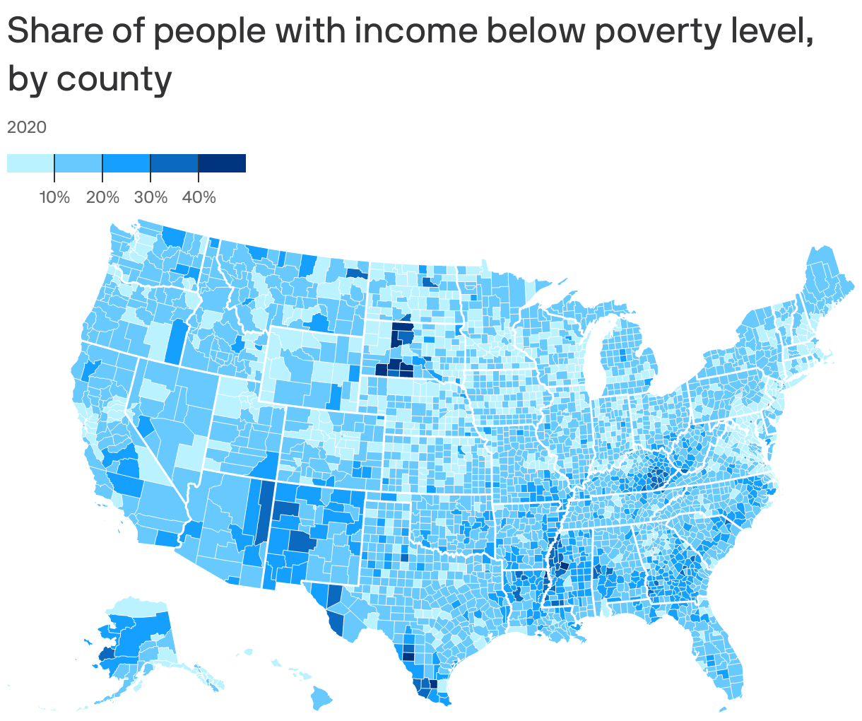 Where Poverty In The U S Is Most Severe Full.