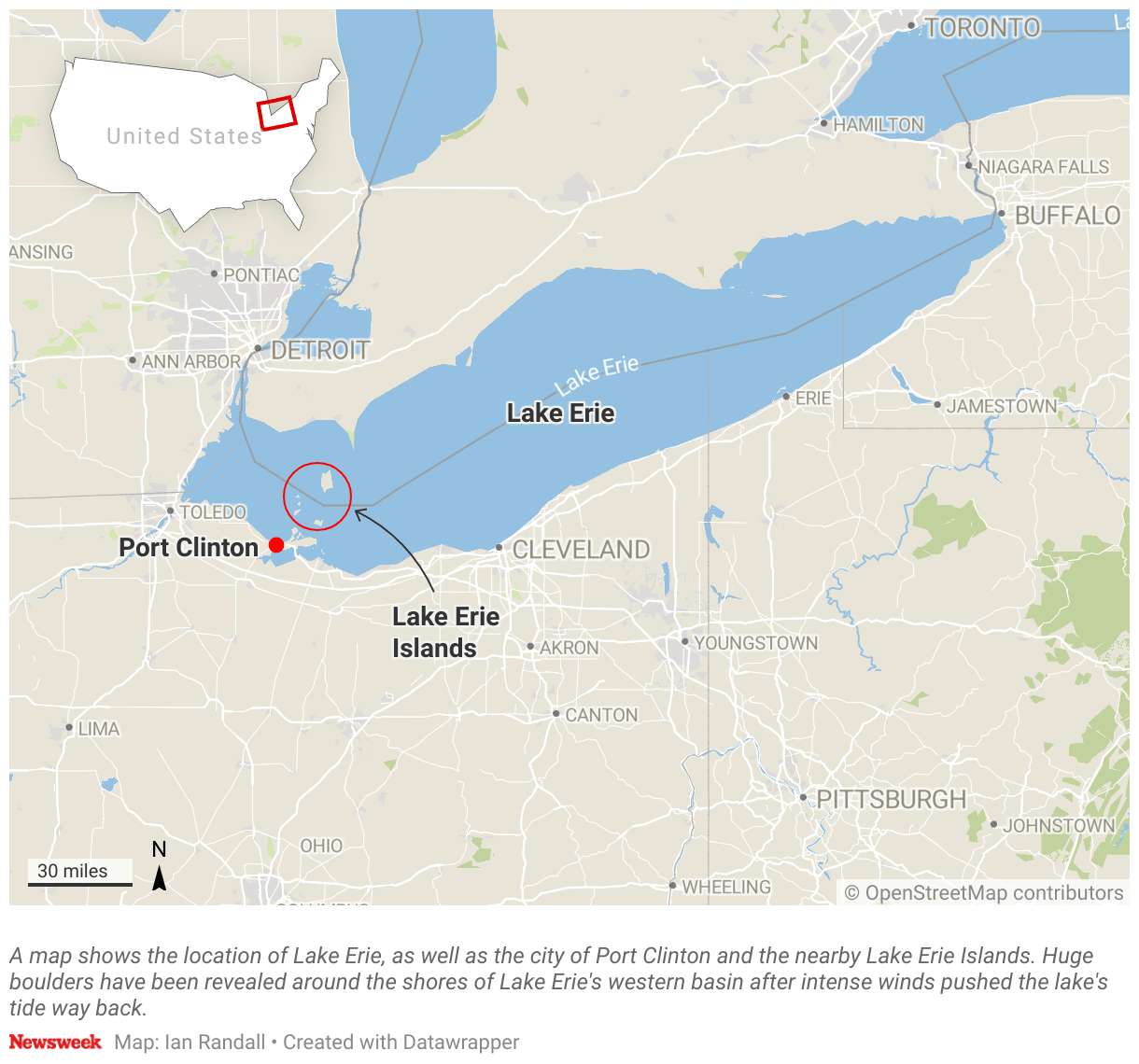 Bottom Of Lake Erie Revealed By Rare Phenomenon Newsweek Full 