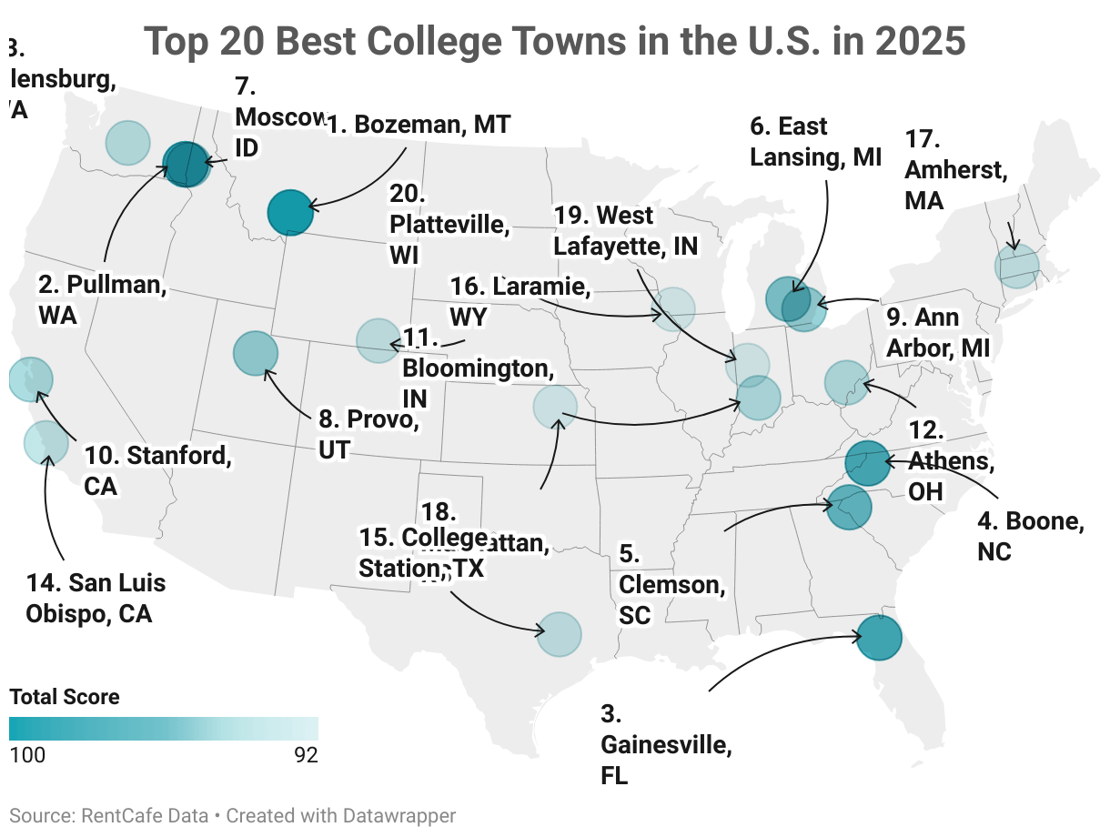 Where Are The Best Colleges Located Full 