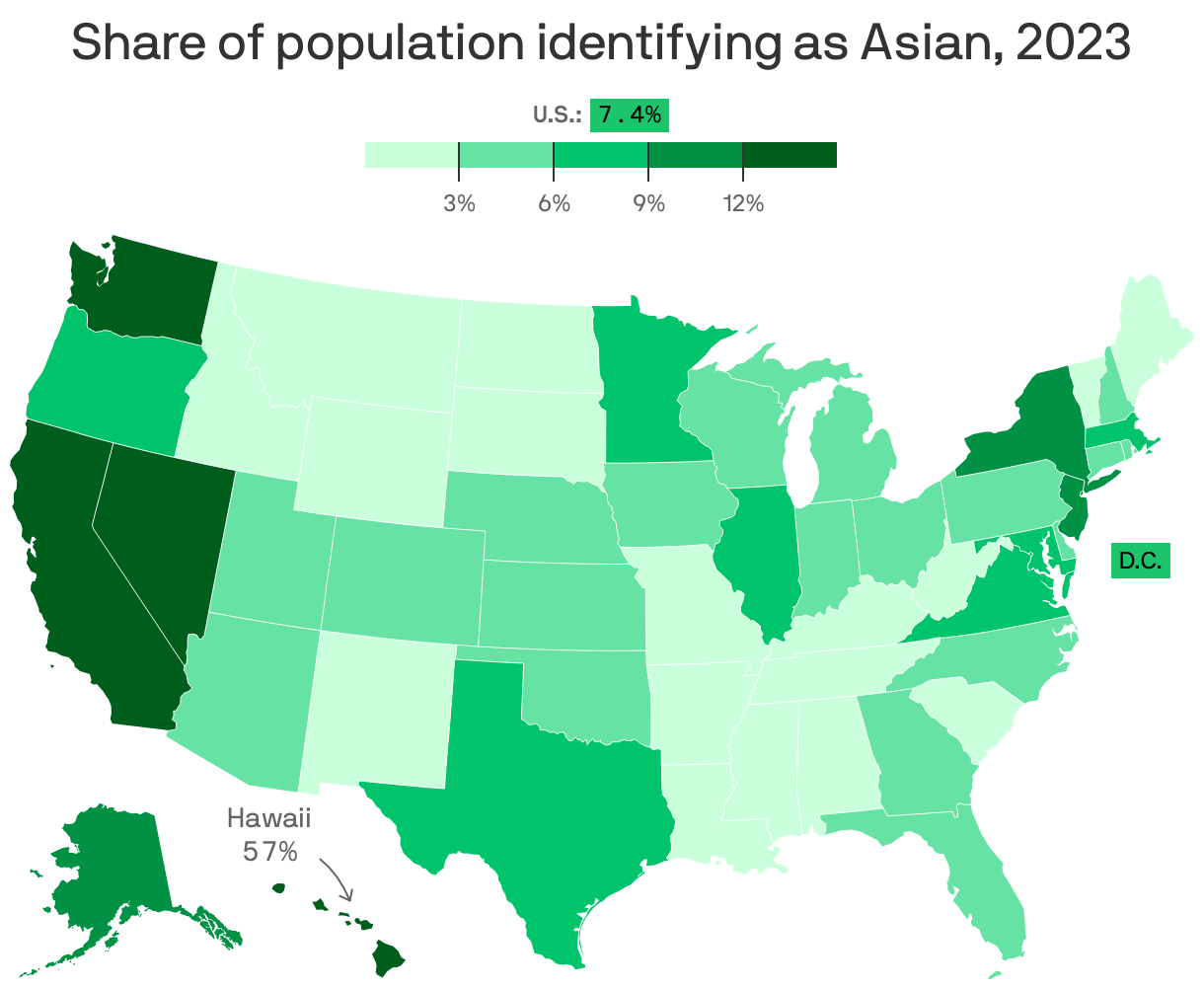 California Leads Continental U S In Asian Population Axios San Francisco Full 