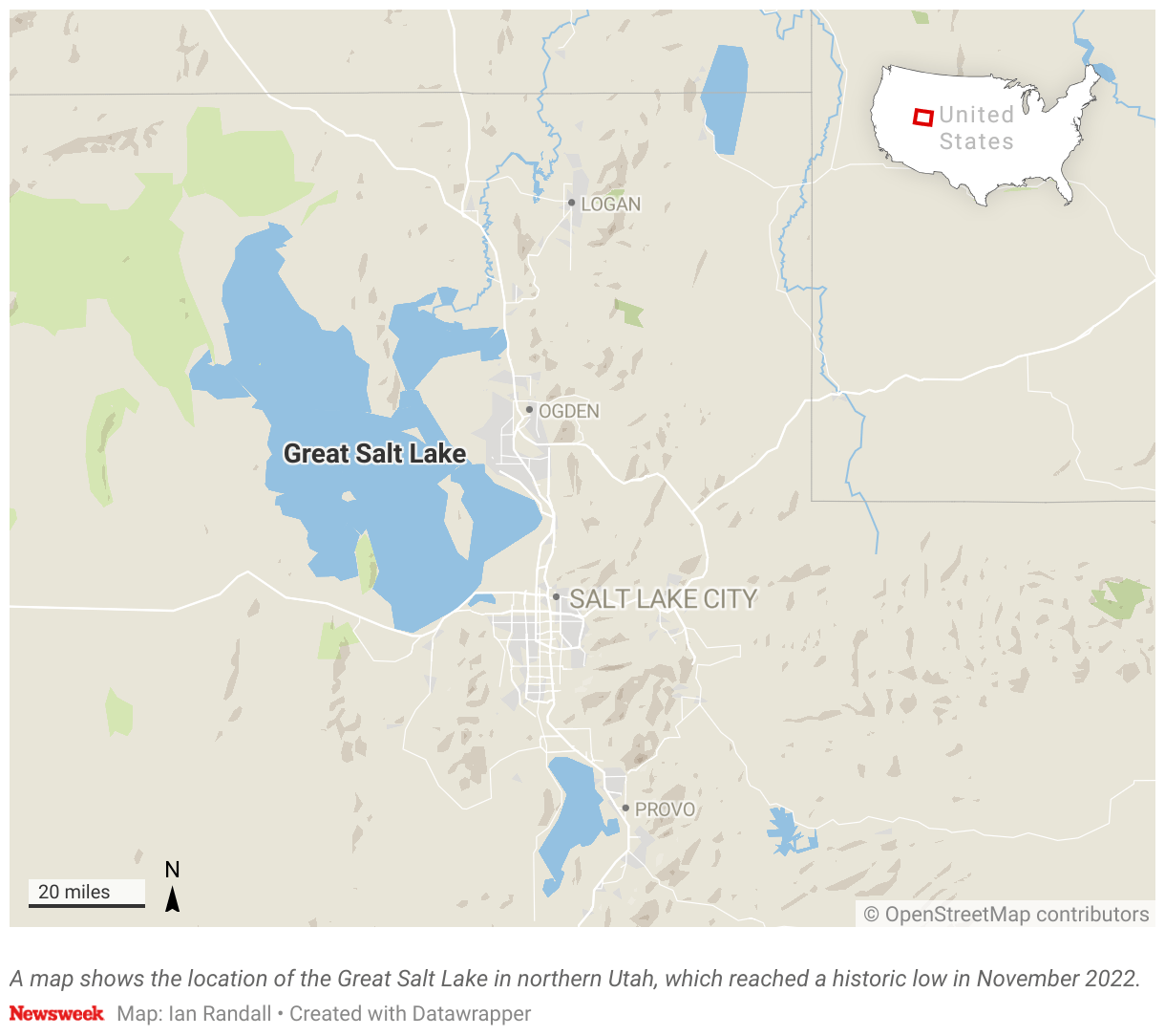 Usa Map Great Salt Lake Full 