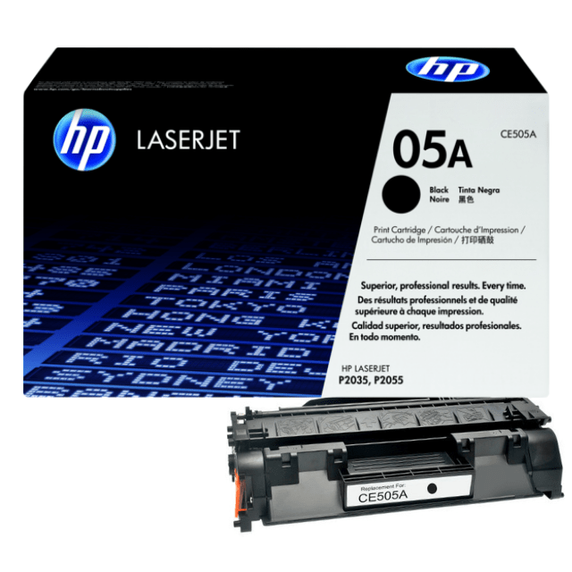 HP 05A Black Toner Original LaserJet Cartridge (CE505A)