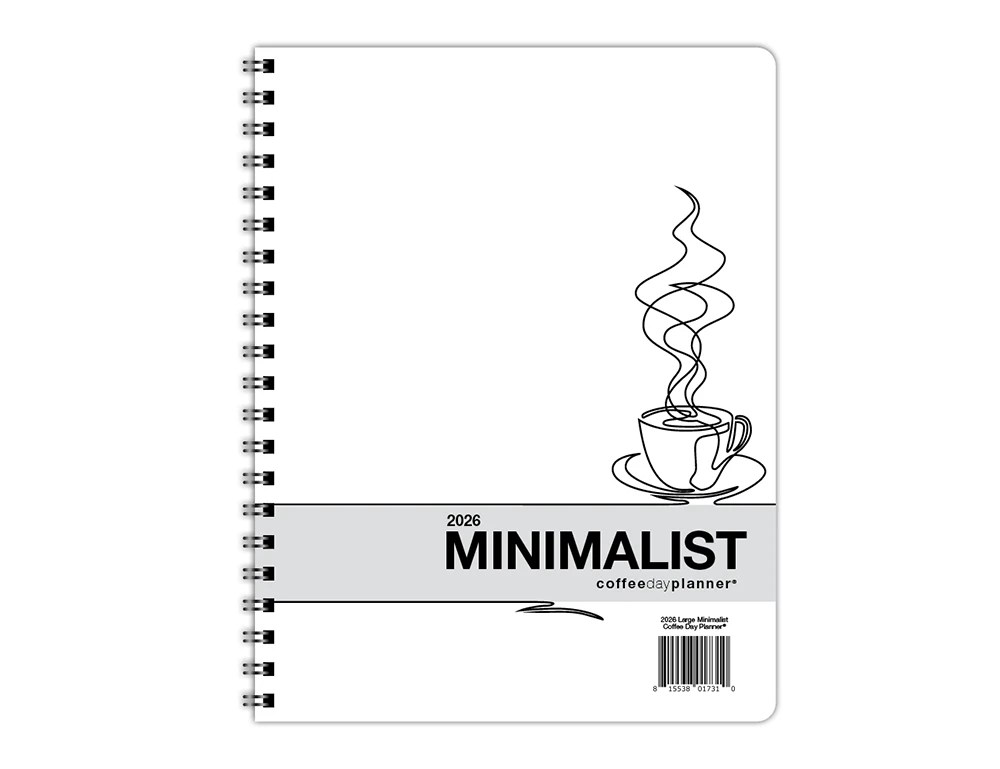 2026 Minimalist Day Planner – Coffee
