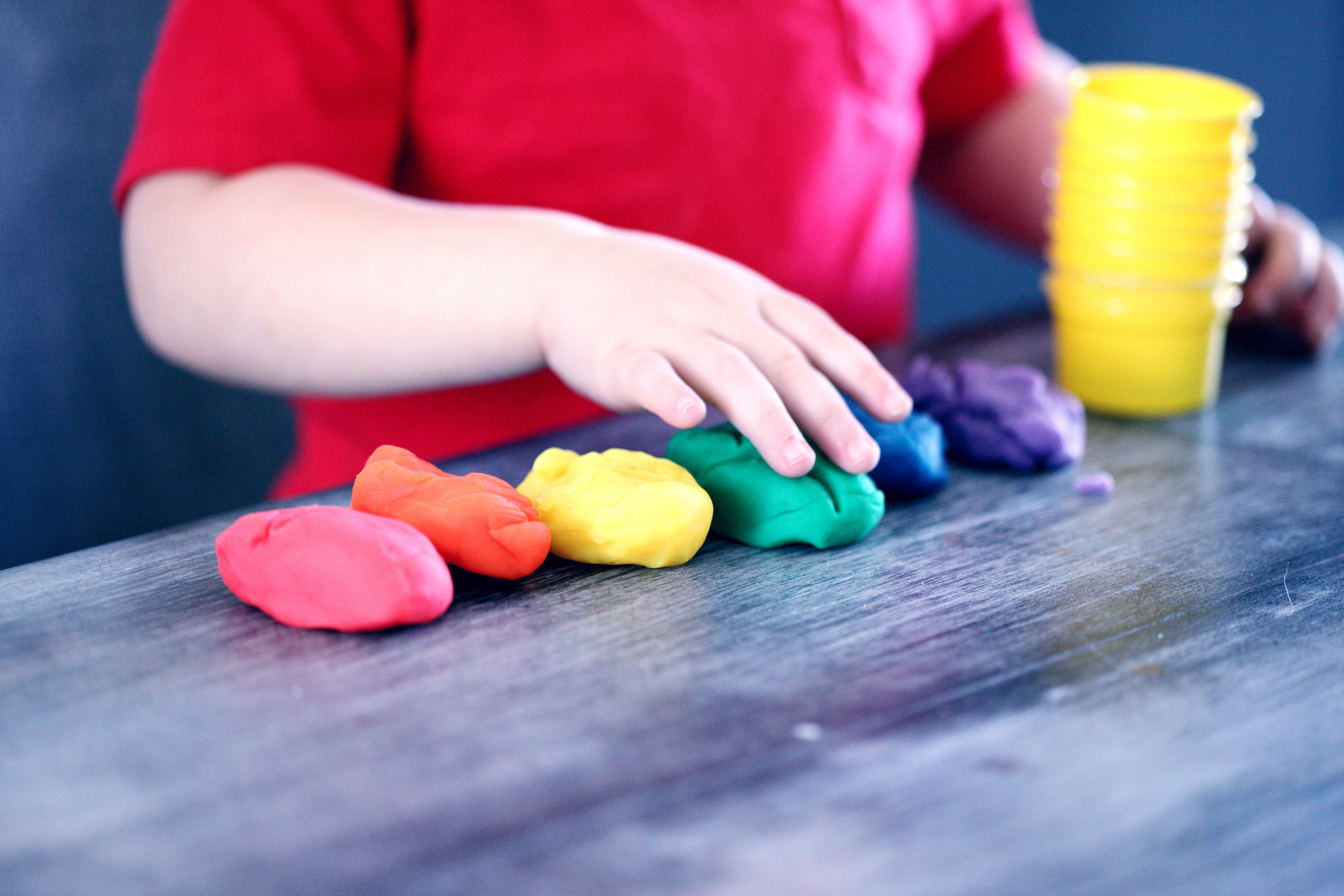 playdoh time during after-school childcre