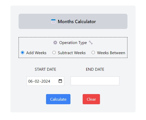 Months calculator