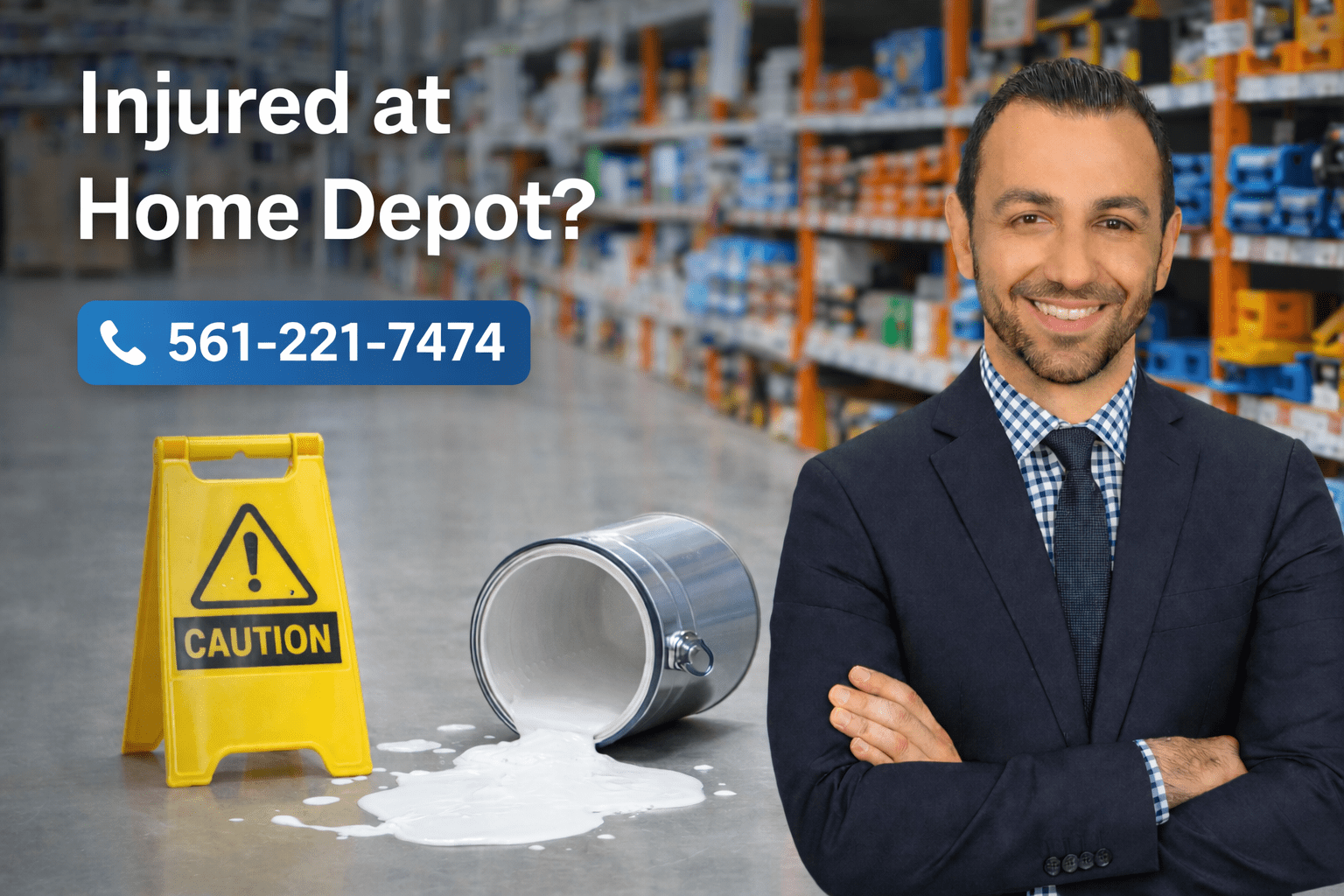Home Depot Accident Lawyer Florida. For Help Call 561-221-7474!