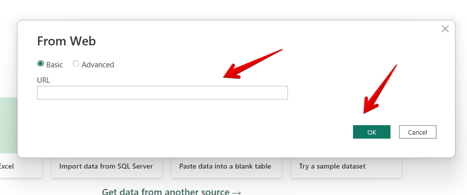 Datola GA4 X Power BI Add file url for web