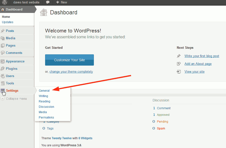 This includes title, tagline, urls, email address, membership, . How to Set Up WordPress - First Steps
