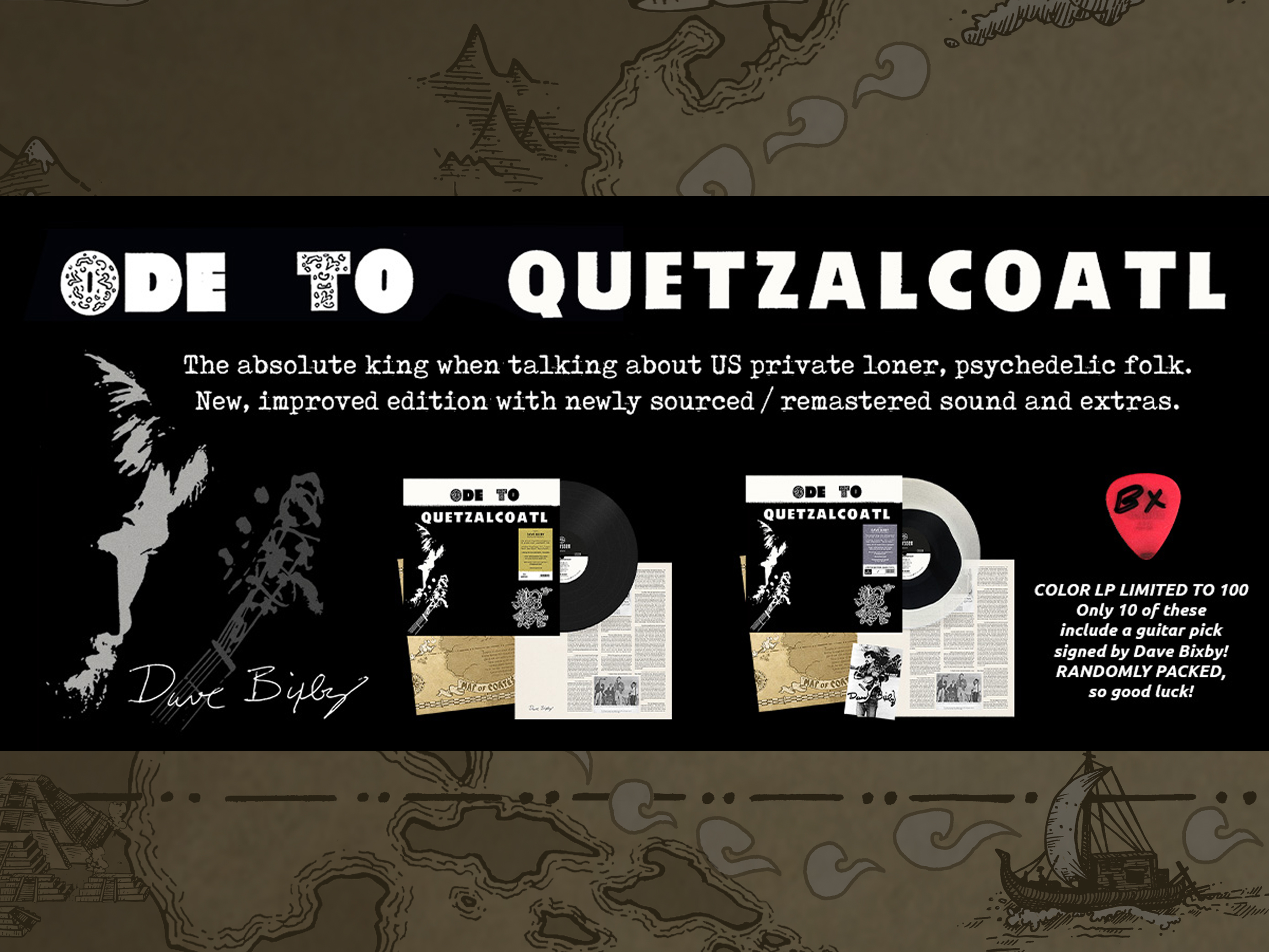 Ode to Quetzalcoatl Repress Vinyl Collectors' Edition – Dave Bixby