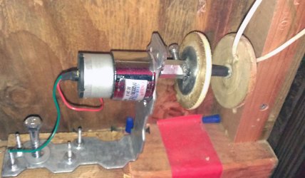 chicken door motor coop arduino spool mounts detail automatic previous