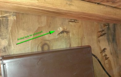 chicken door arduino coop photocell installed connections close interior