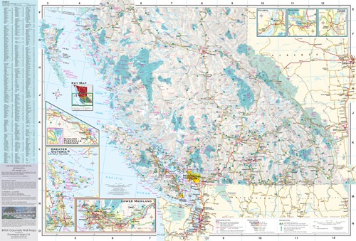2026 27 BC Official Road Map Parks Guide Davenport Maps Ltd 