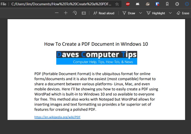How To Create A Pdf Document In Windows 10 Daves Computer Tips - Stunning High Resolution Nature Illustrations | Free Download