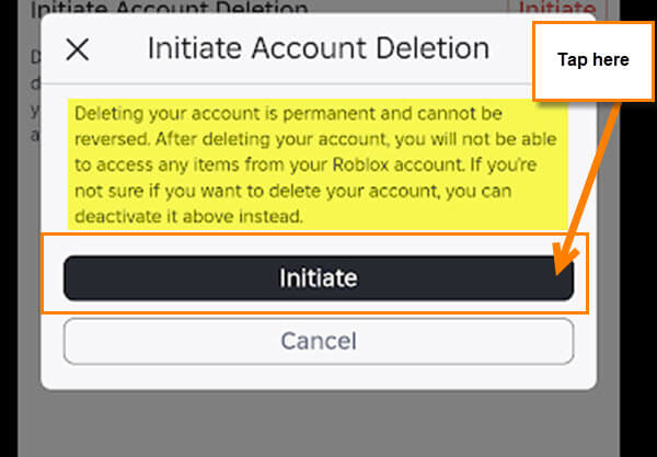 How To Deactivate Delete Roblox Account Daves Computer Tips Roblox Initiate Account Deletion Option 