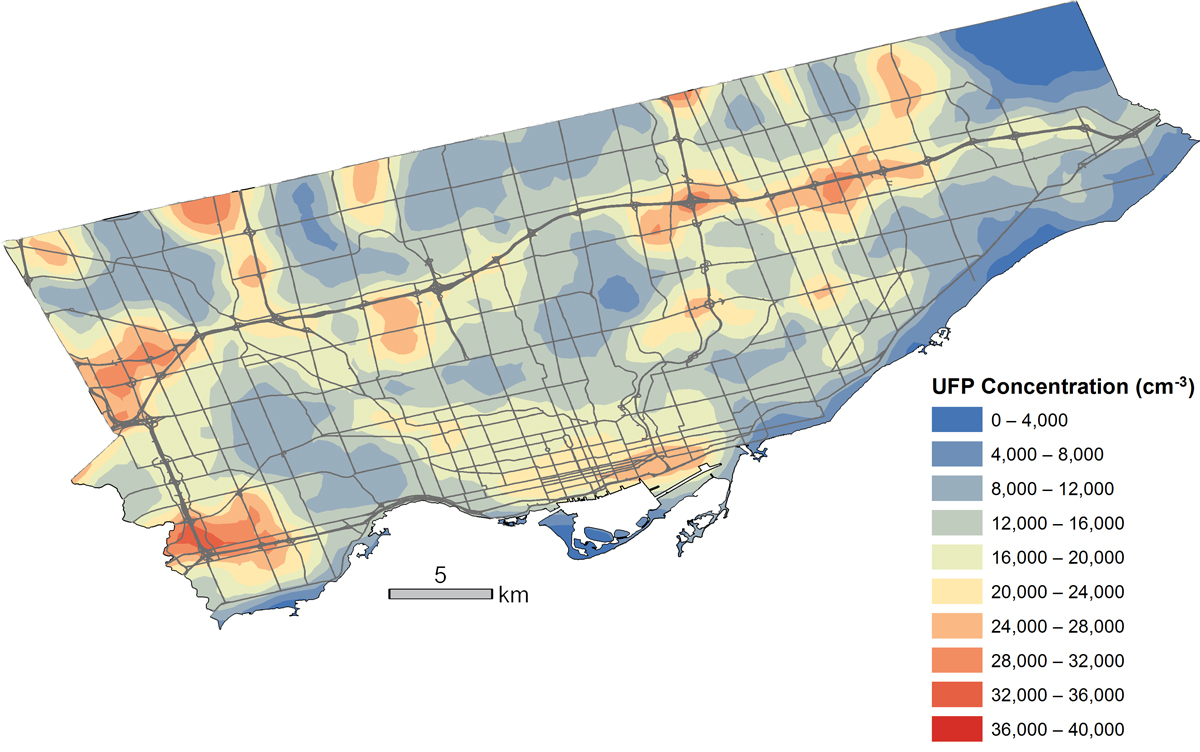 TRAFFIC EMISSIONS MAY POLLUTE 1 IN 3 CANADIAN HOMES