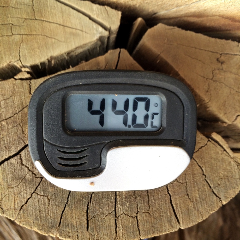 44 Celsius = 115 Fahrenheit. I now know the true meaning of "Africa Hot".