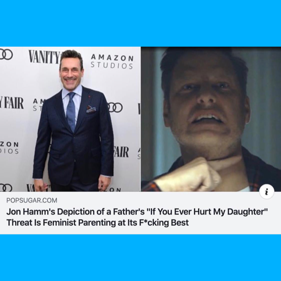 David Stars In Jon Hamm’s “If You Ever Hurt My Daughter”
