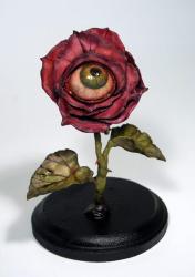 halloween surrealism creepy sculpture eye surreal wittfooth martin rose dark eyeball flowers eyeballs plant flower middle roses macabre diy artwork