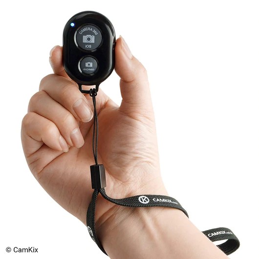 CamKix remote camera trigger in hand