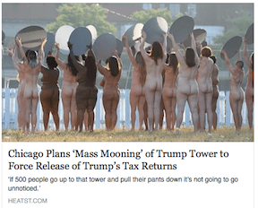 mooning