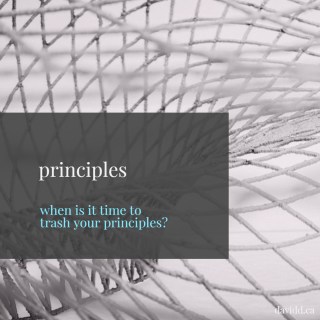 Trashing your principles