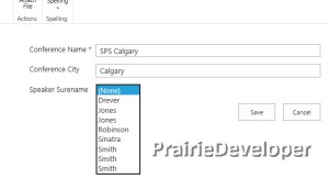 Lookup Field with Non-Distinct Fields - Customize SharePoint Forms With KendoUI Grid
