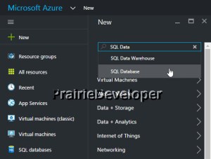 NewDatabase - Prepare an Azure Database for SharePoint BCS Connection