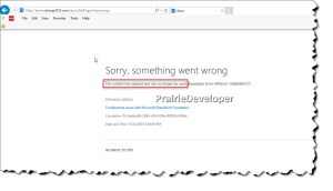 The context has expired and can no longer be used - Error Message