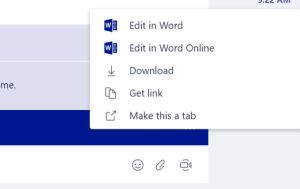 Microsoft Teams - Chat Feature - EditingOfficeDocuments