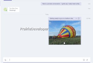 Microsoft Teams - Chat Feature - AddingPicture