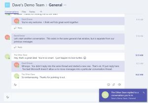Microsoft Teams - Chat Feature - ReplyToThread