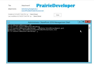 How to Delete a SharePoint List Item Attachment with PowerShell - Running The Script