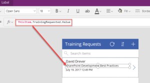 Using SharePoint Lookup Type Fields in PowerApp Browse Screens - Displaying Lookup Field