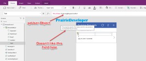 Using SharePoint Lookup Type Fields in PowerApp Browse Screens - spUser Not Compatible