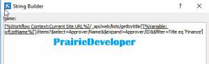 Handling REST responses in SharePoint Designer Workflows - API String Builder