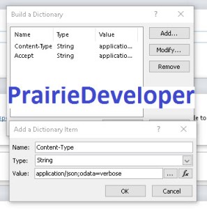 Setting Item Level Security - Configuring the headers