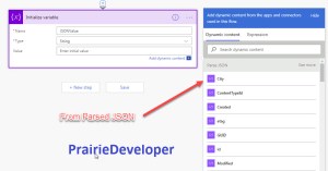 Parsing JSON in Microsoft Flow - Using JSON Value