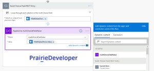 Inserting Values into Multi-Value SharePoint On-Prem Choice Fields with Microsoft Flow - Build String Array