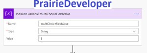 Inserting Values into Multi-Value SharePoint On-Prem Choice Fields with Microsoft Flow - Initialise String Array