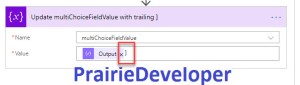 Inserting Values into Multi-Value SharePoint On-Prem Choice Fields with Microsoft Flow - Add Trailing Bracket