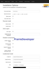 Install SharePoint 2019 with AutoSPInstaller - AutoSPInstaller Install Options