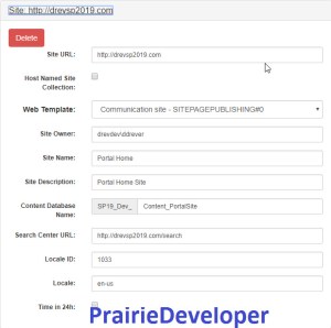 Install SharePoint 2019 with AutoSPInstaller - Root Site Collection