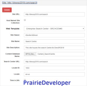 Install SharePoint 2019 with AutoSPInstaller - Search Site Collection